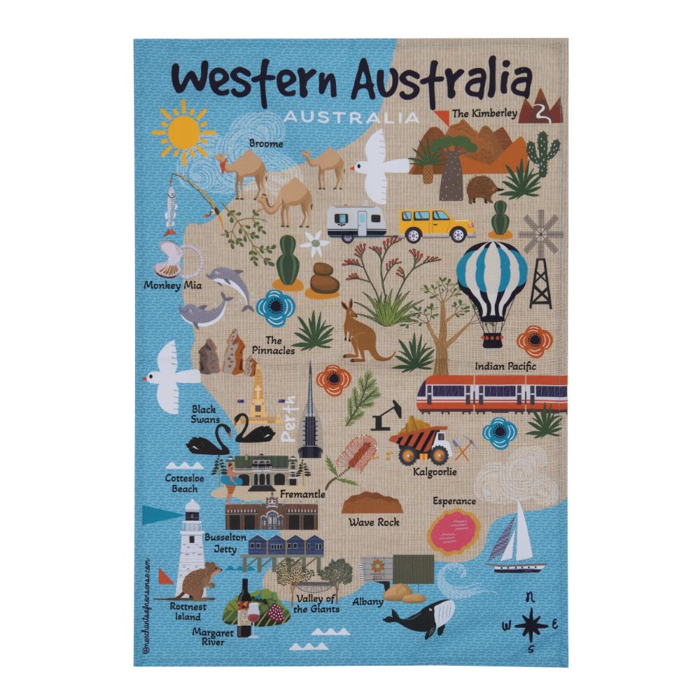 Ashdene Land Down Under Kitchen Towel