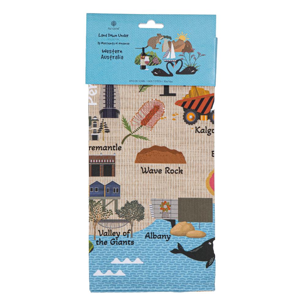 Ashdene Land Down Under Kitchen Towel