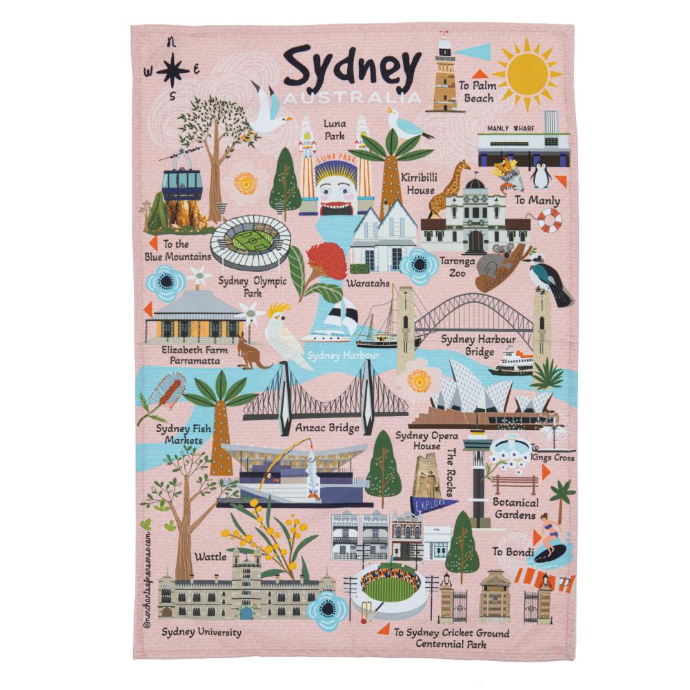 Ashdene Land Down Under Kitchen Towel