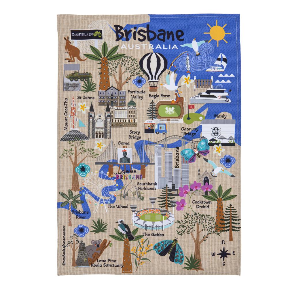 Ashdene Land Down Under Kitchen Towel
