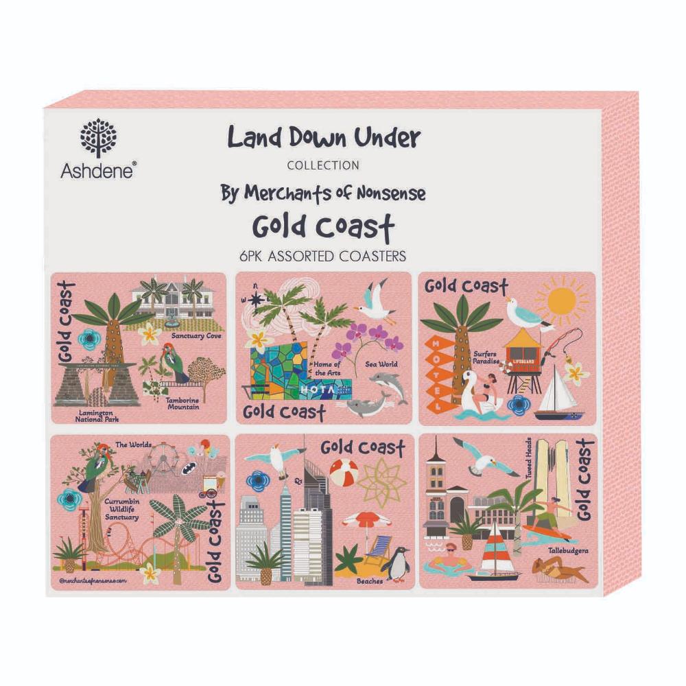 Ashdene Land Down Under Set of 6 Coasters