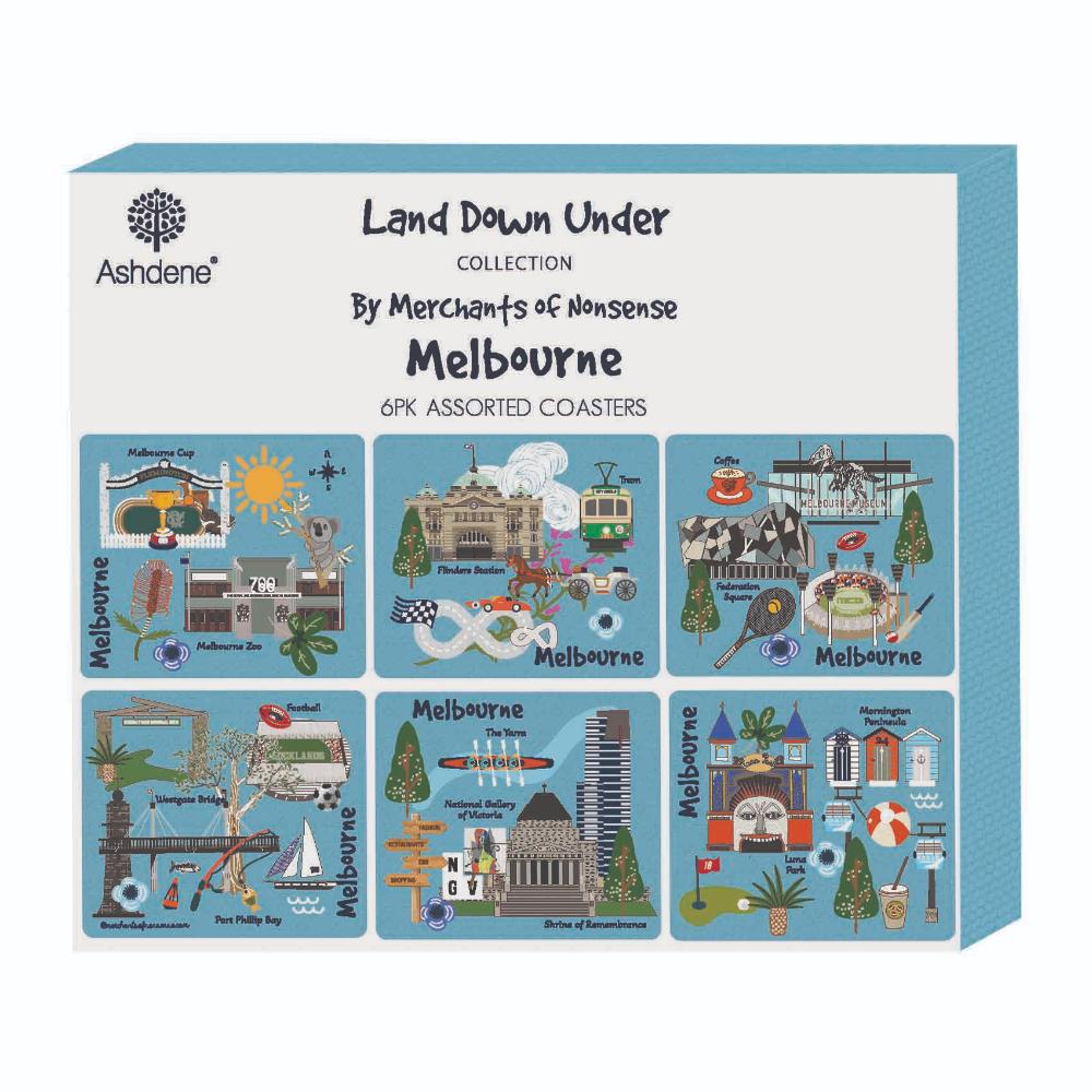 Ashdene Land Down Under Set of 6 Coasters