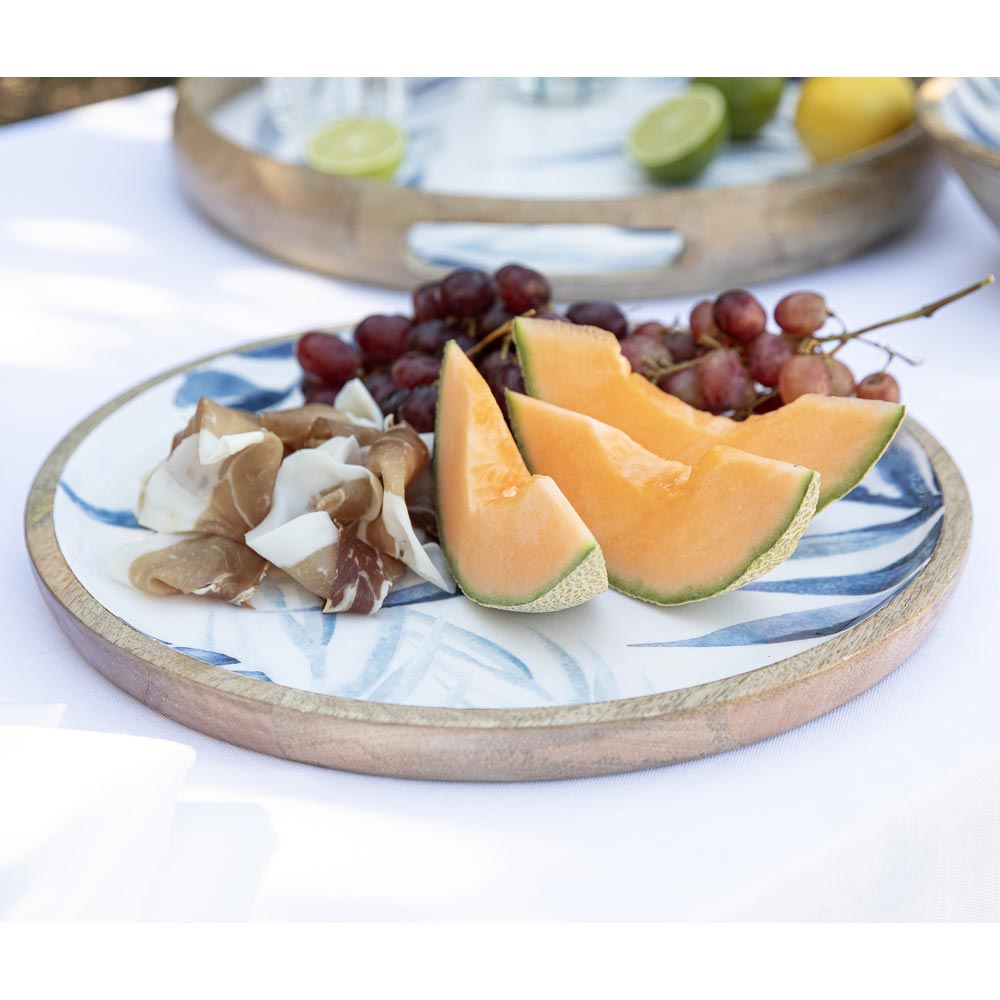 Ladelle Blue Lagoon Mango Wood Platter