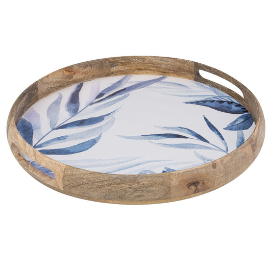 Ladelle Blue Lagoon Mango Wood Tray