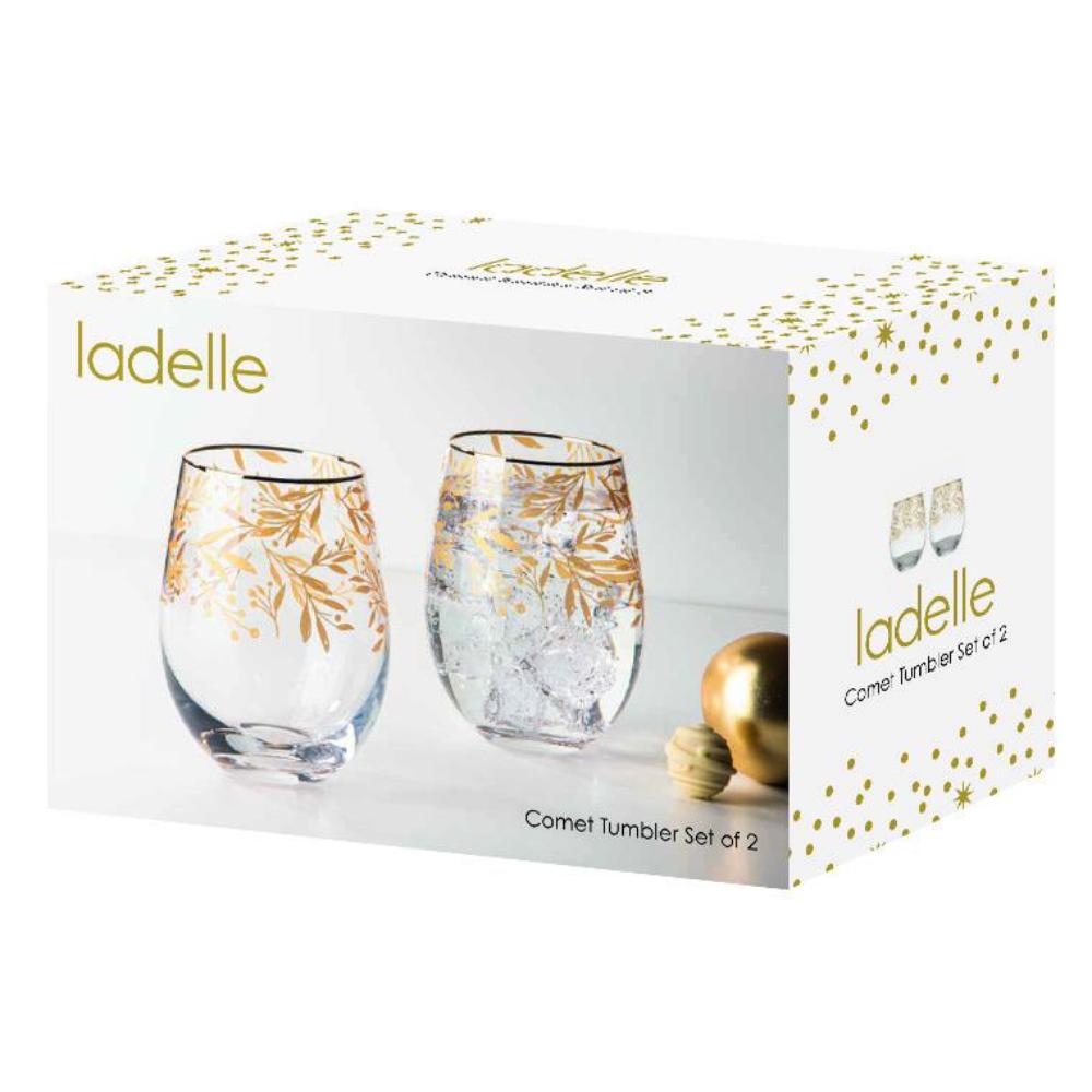 Ladelle Comet Set of 2 Glass Tumblers