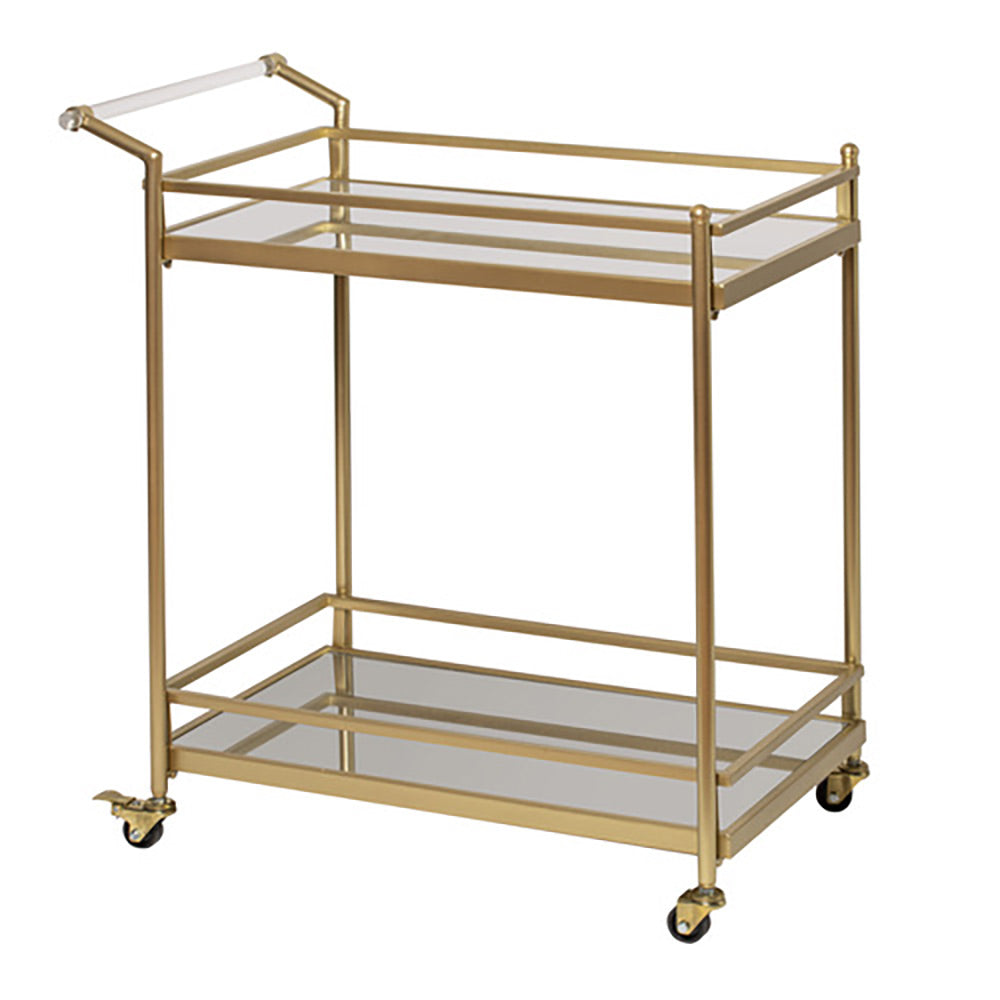 Tempa Bradley Bar Cart Gold