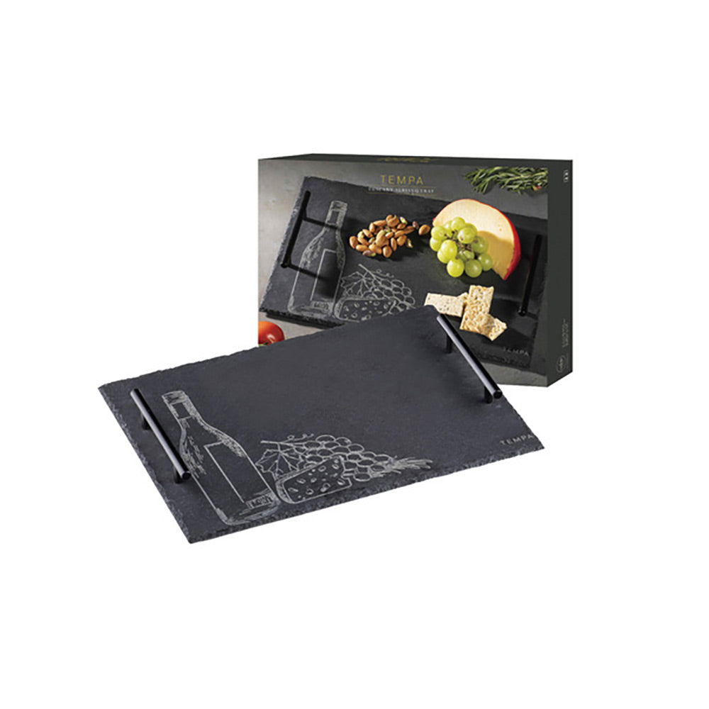 Tempa Tuscany Black Slate Serving Tray