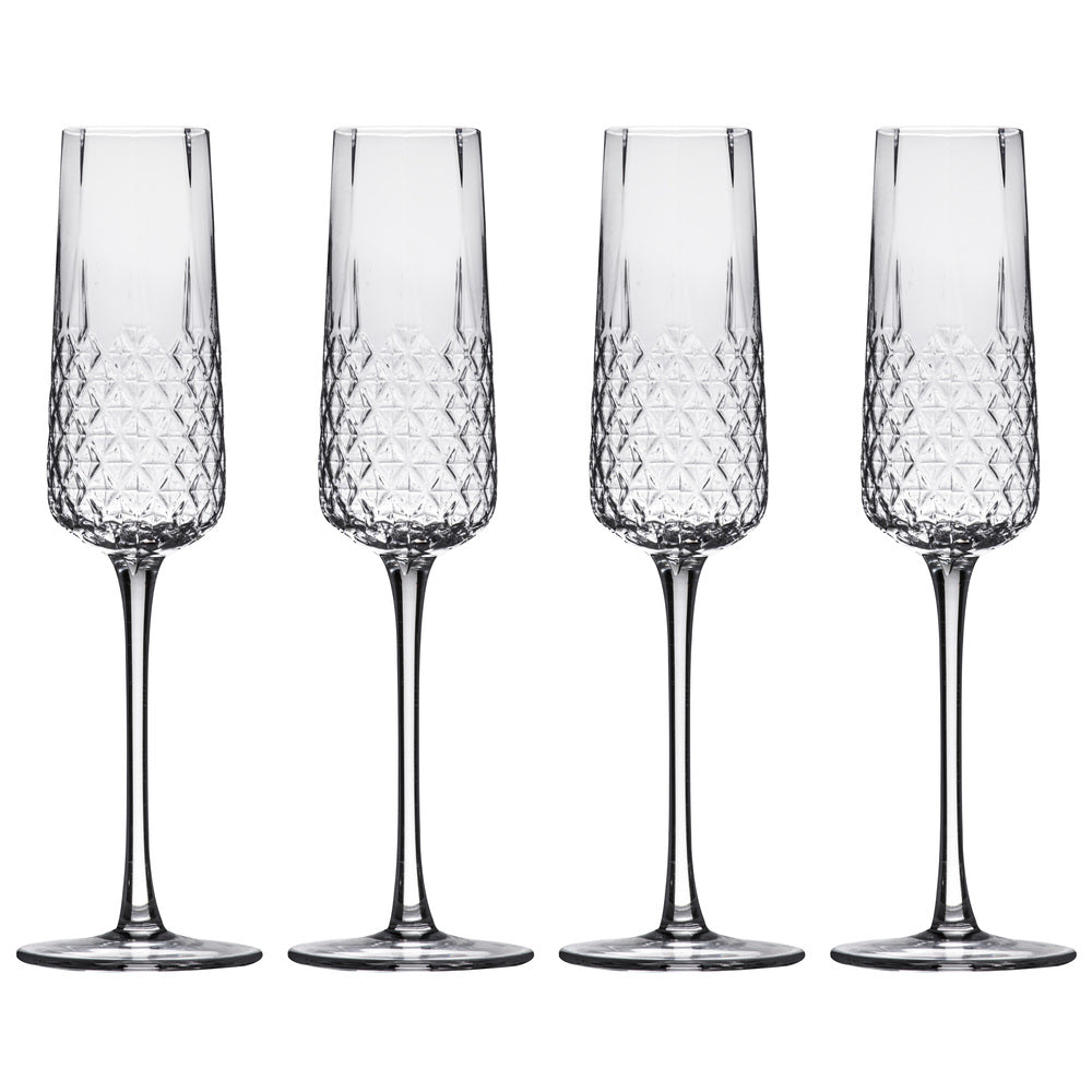 Tempa Jasper Set of 4 Champagne Glasses