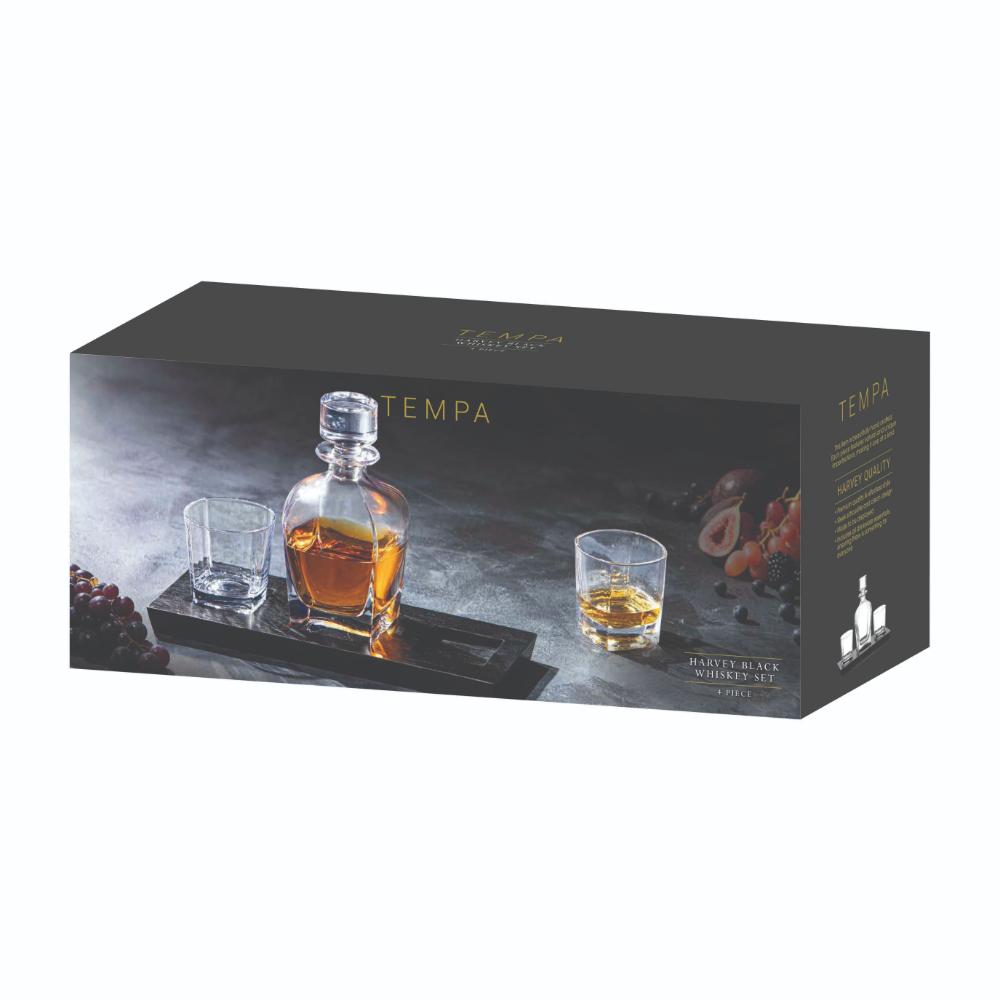 Tempa Harvey 4 Piece Whisky Set Black