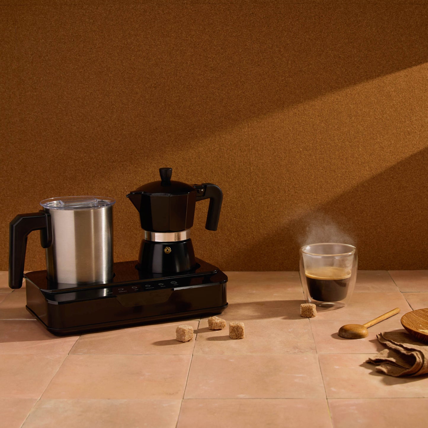 Leaf & Bean Electric Espresso Maker With Milk Frother