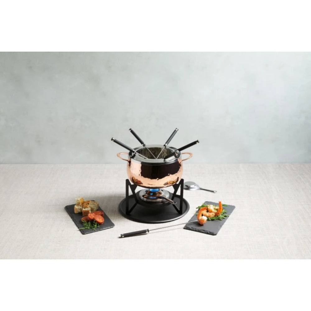 Artesa Copper Finish Fondue Set