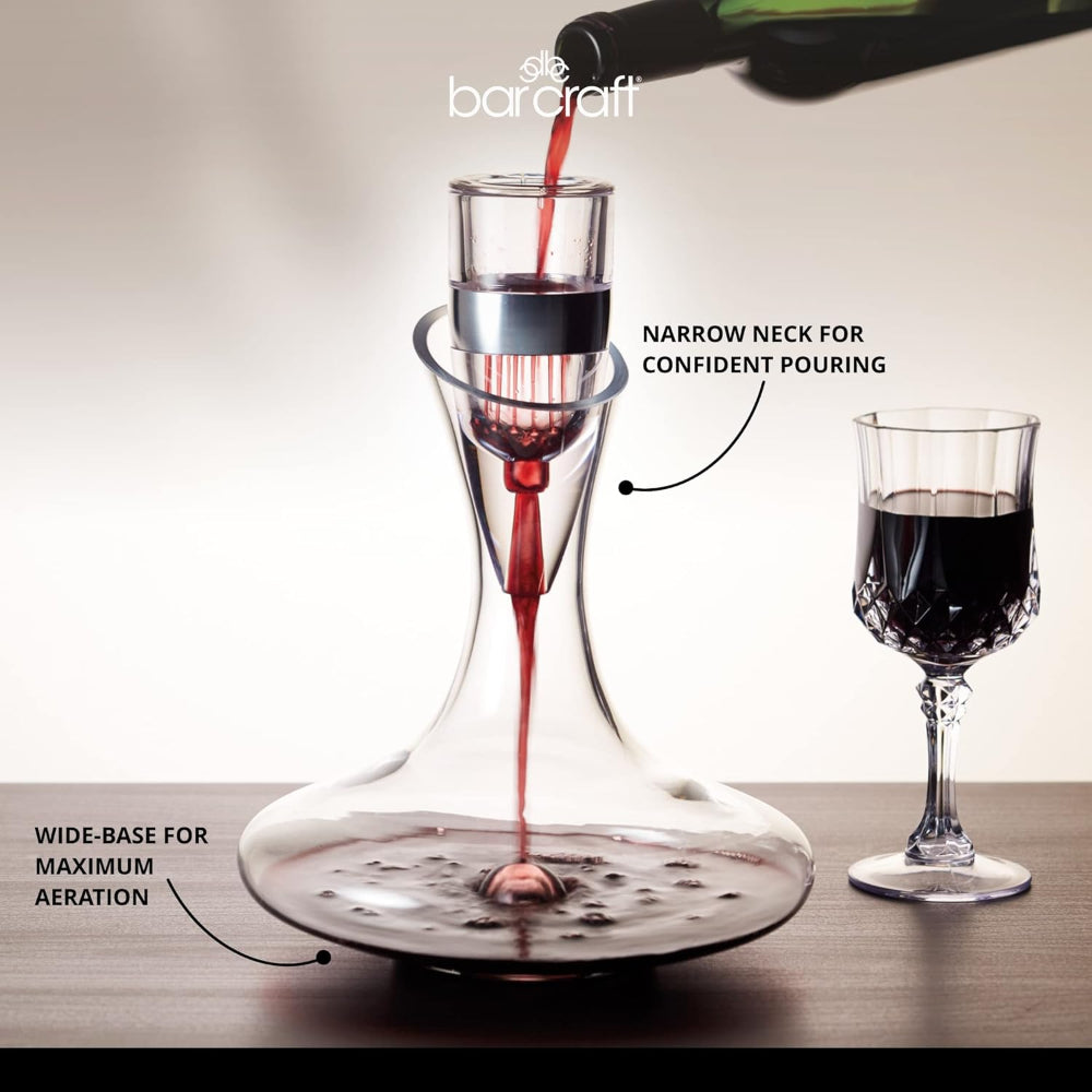 Barcraft Deluxe Glass Wine Decanter 1.5L