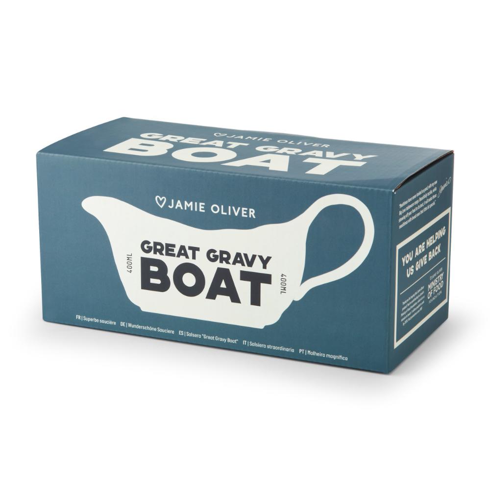 Jamie Oliver Big Love Great Gravy Boat 400ml White at Robins Kitchen