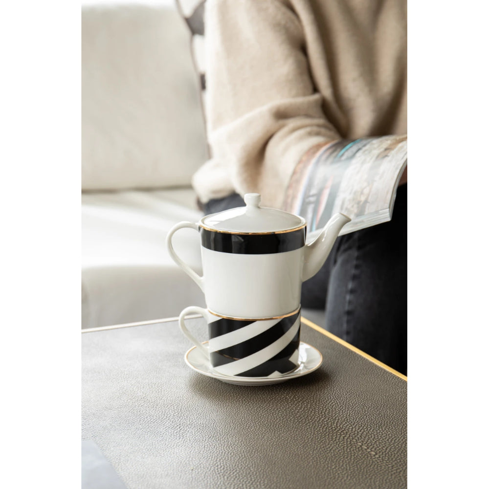 Mikasa Luxe Deco Fine China Tea for One