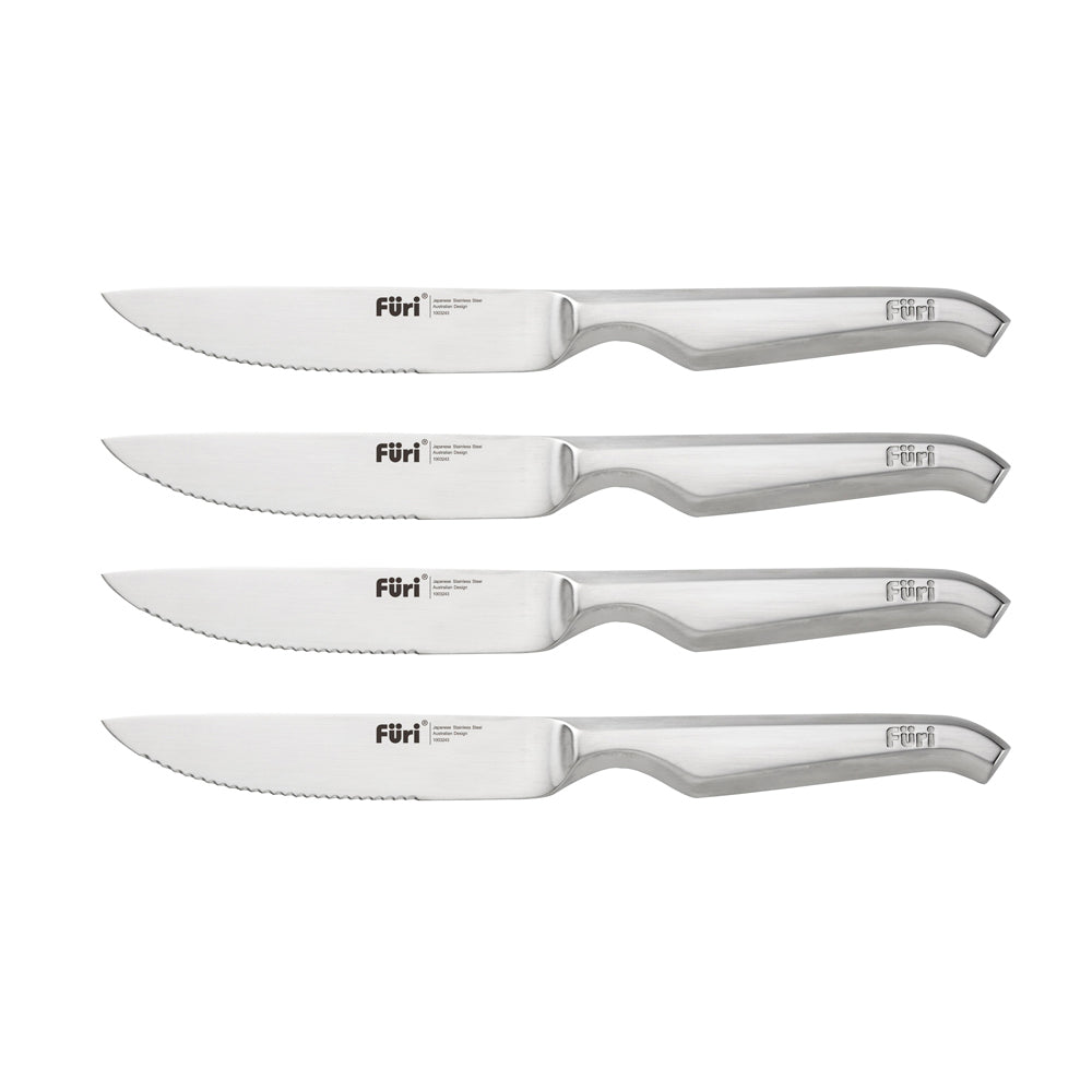 Furi 4 Piece Serrated Steak Knives Set Stainless Steel Knives at Robins Kitchen