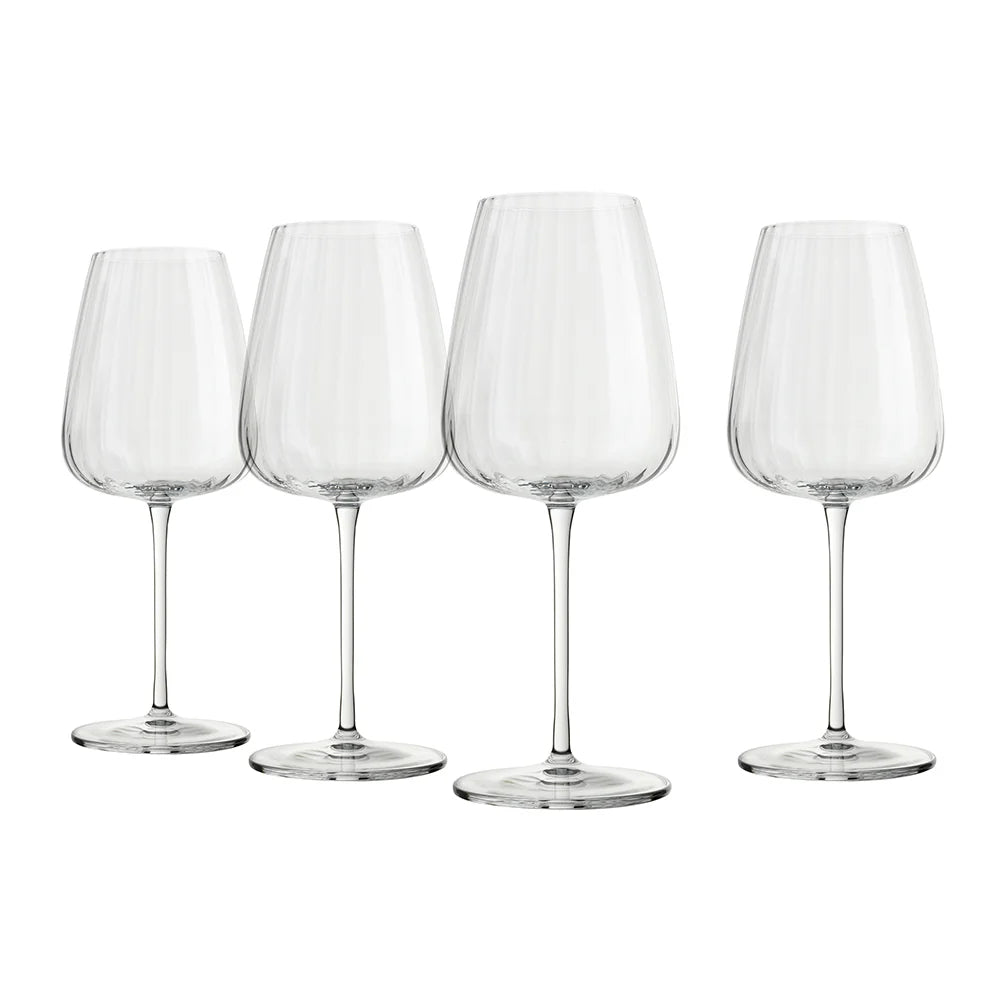 Luigi Bormioli Optica Set of 4 Chardonnay Glasses 550ml