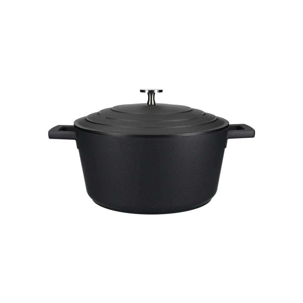 Mastercraft Casserole Dish Cast Aluminium 24cm Black