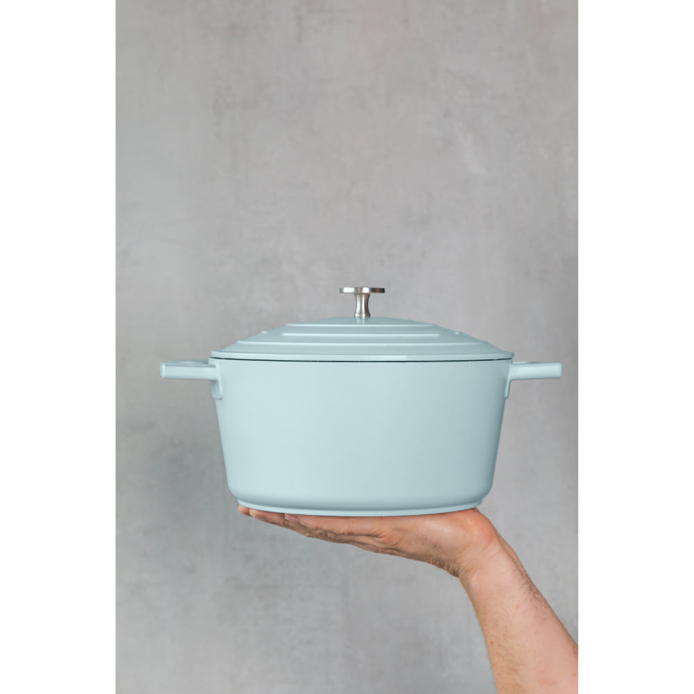 Mastercraft Casserole Dish Cast Aluminium 24cm Sky Blue