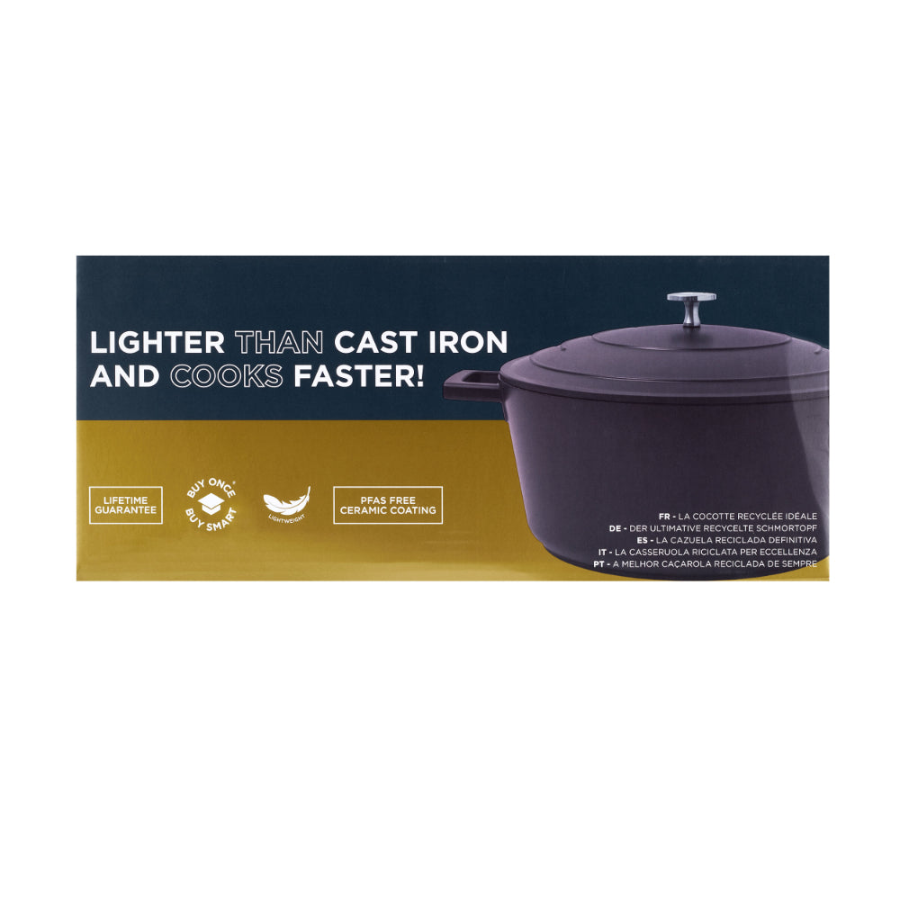 Mastercraft Casserole Dish Cast Aluminium 28cm Black