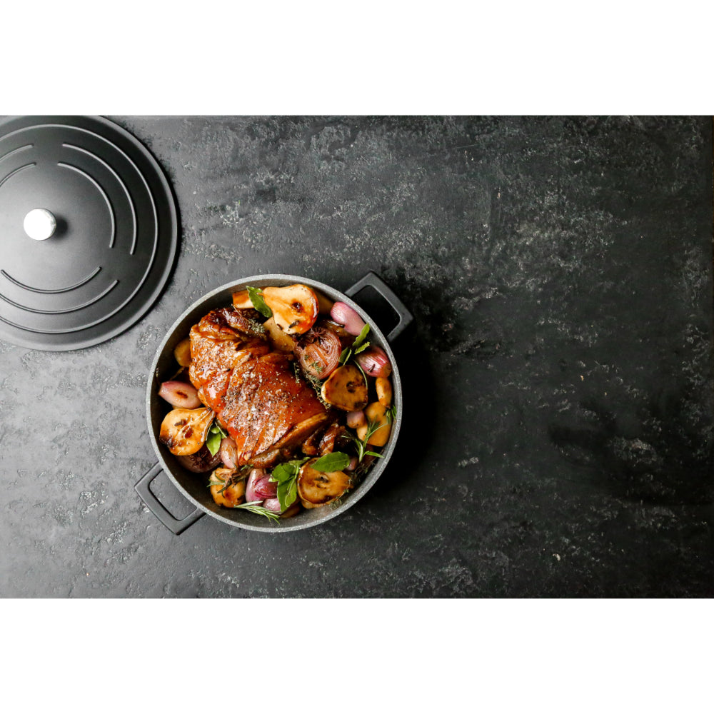 Mastercraft Casserole Dish Cast Aluminium 28cm Black