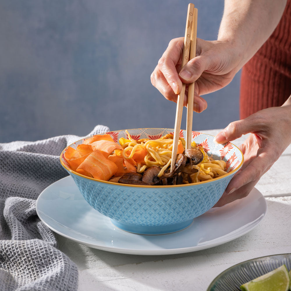 Mikasa Glazed Stoneware Ramen Bowl