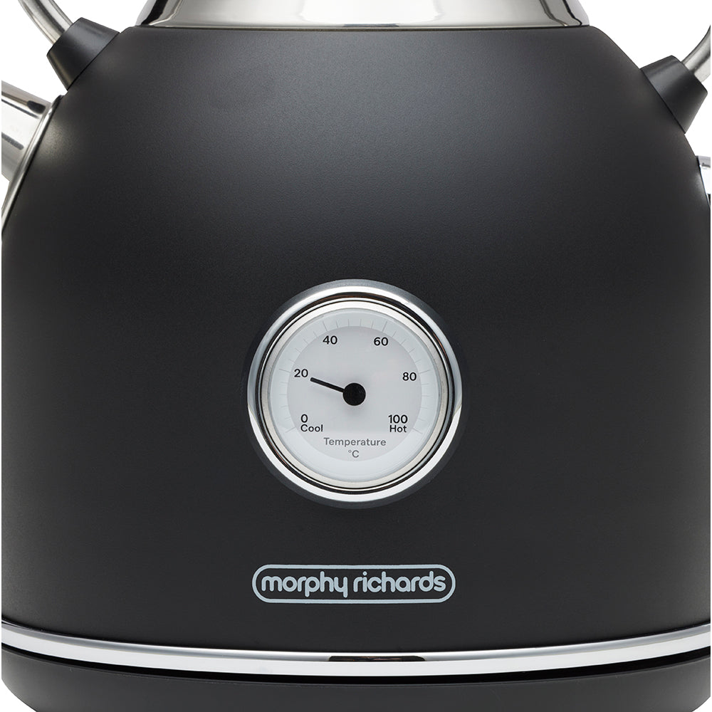 Morphy Richards Boutique 1.7L Retro Kettle Black