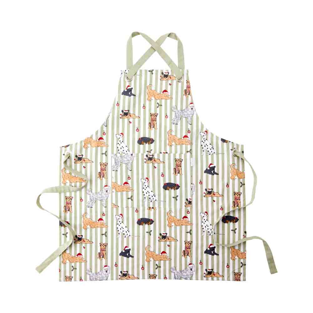 MyHouse Christmas Apron Dogs