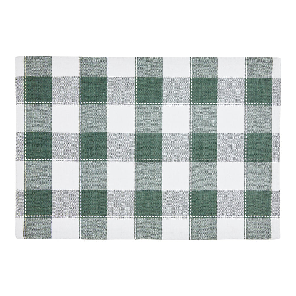 MyHouse Set of 2 Placemats Check Moss