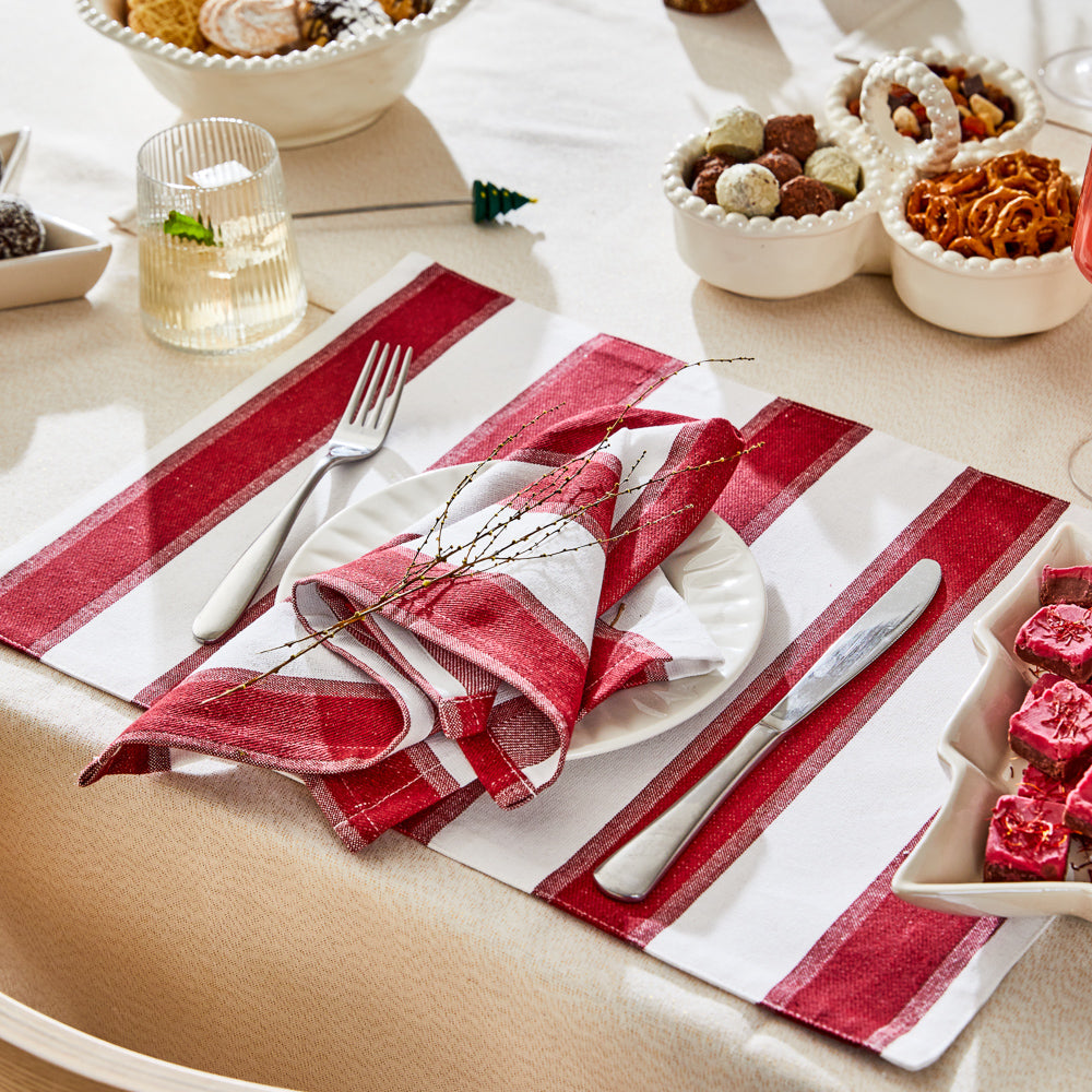 MyHouse Table Cloth Stripe Red