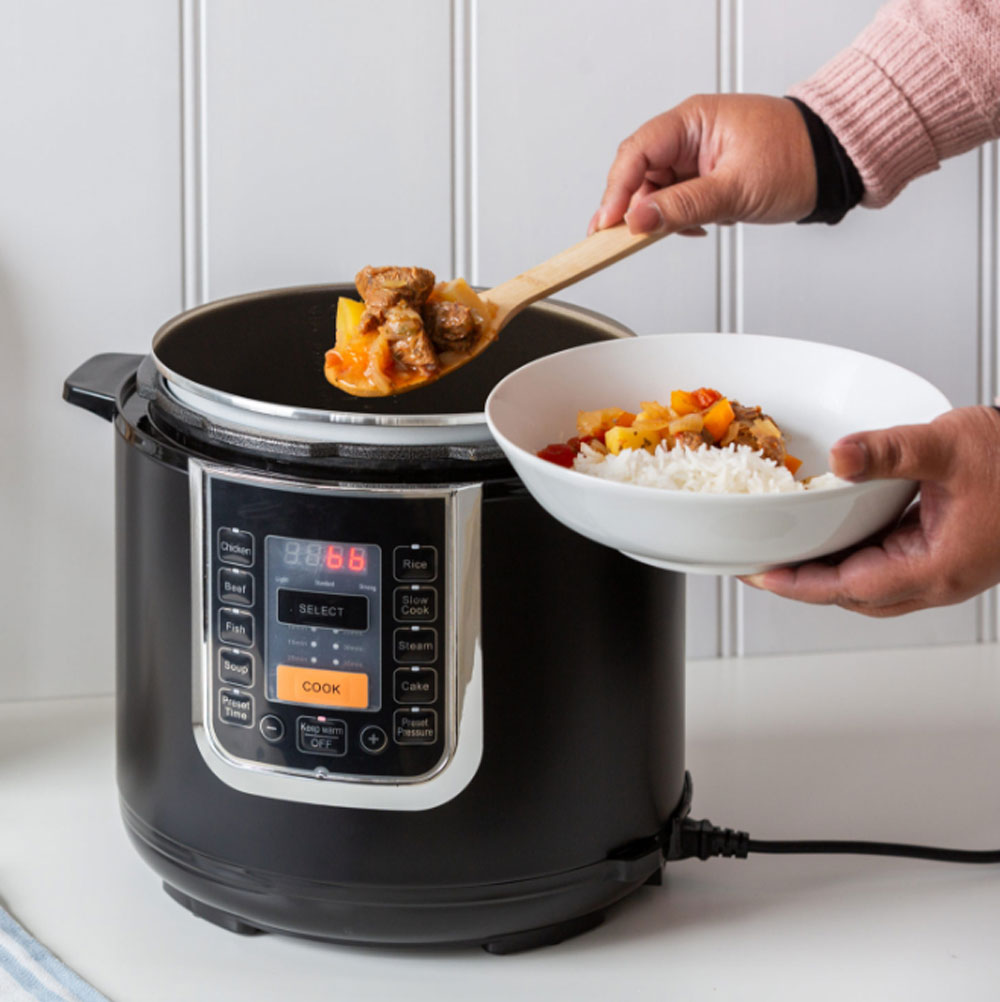 Healthy Choice Ceramic Coated PFAS Free Automatic Pressure Cooker 6L