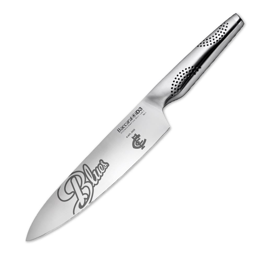 Baccarat iD3 Chefs Knife 20cm AFL Carlton Blues at Robins Kitchen