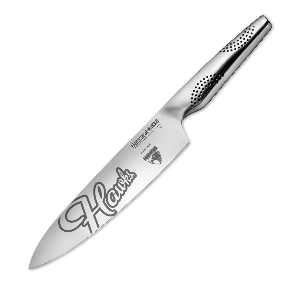 Baccarat iD3 Chefs Knife 20cm AFL Hawthorn Hawks at Robins Kitchen