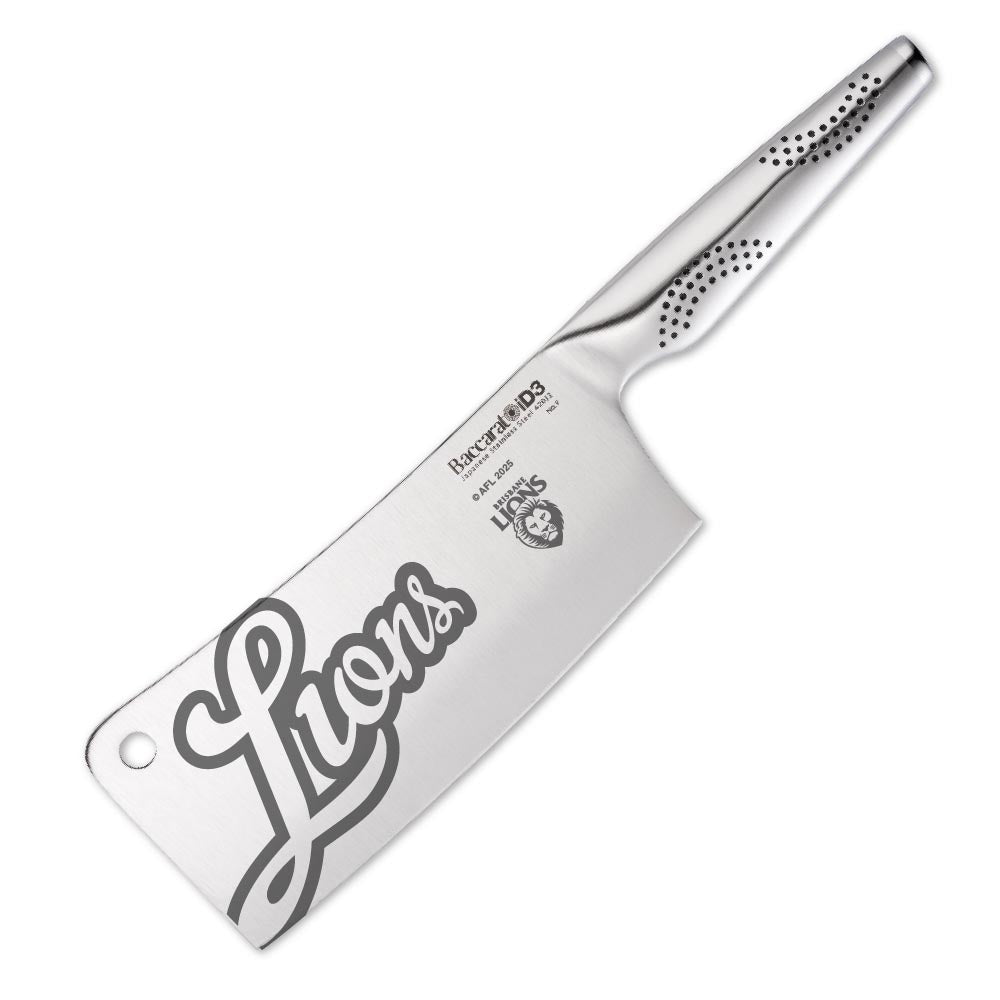 Baccarat iD3 Cleaver 17.5cm AFL Brisbane Lions at Robins Kitchen