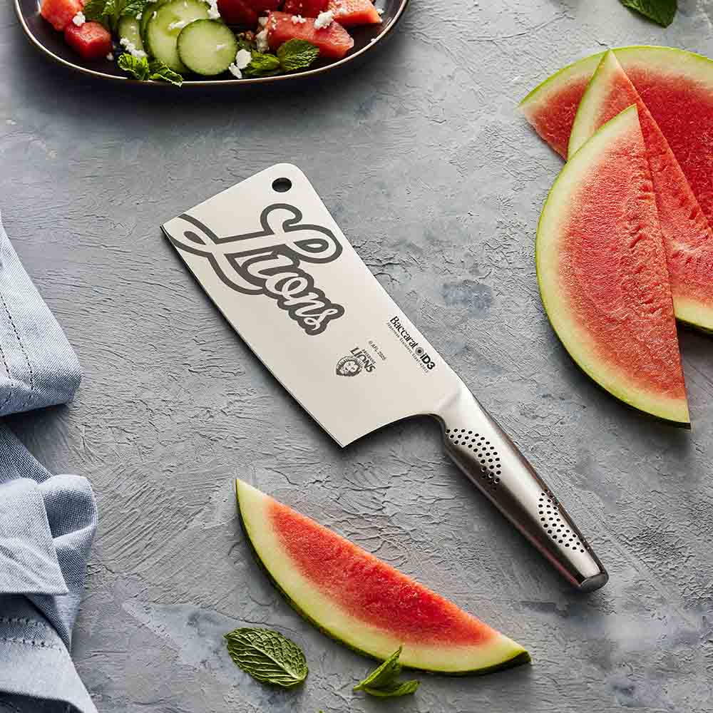 Baccarat iD3 Cleaver 17.5cm AFL Brisbane Lions at Robins Kitchen