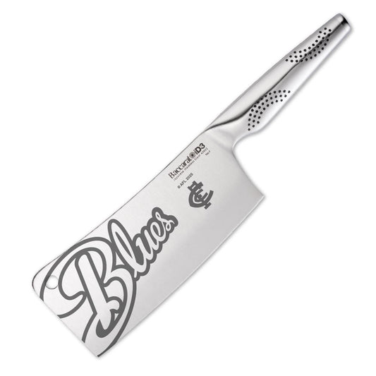 Baccarat iD3 Cleaver 17.5cm AFL Carlton Blues at Robins Kitchen