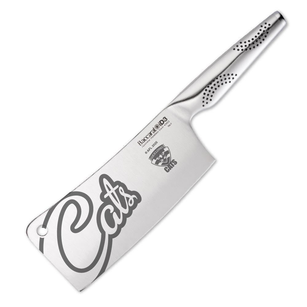Baccarat iD3 Cleaver 17.5cm AFL Geelong Cats at Robins Kitchen