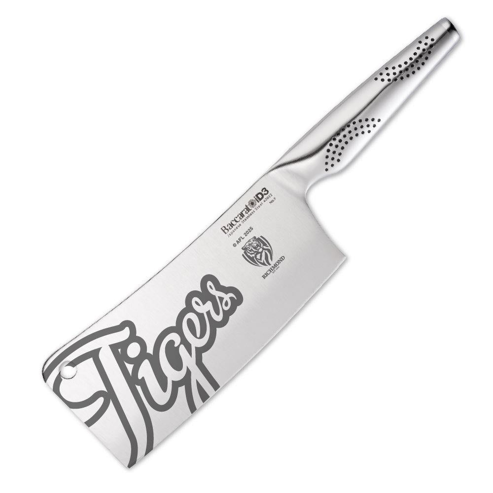 Baccarat iD3 Cleaver 17.5cm AFL Richmond Tigers at Robins Kitchen