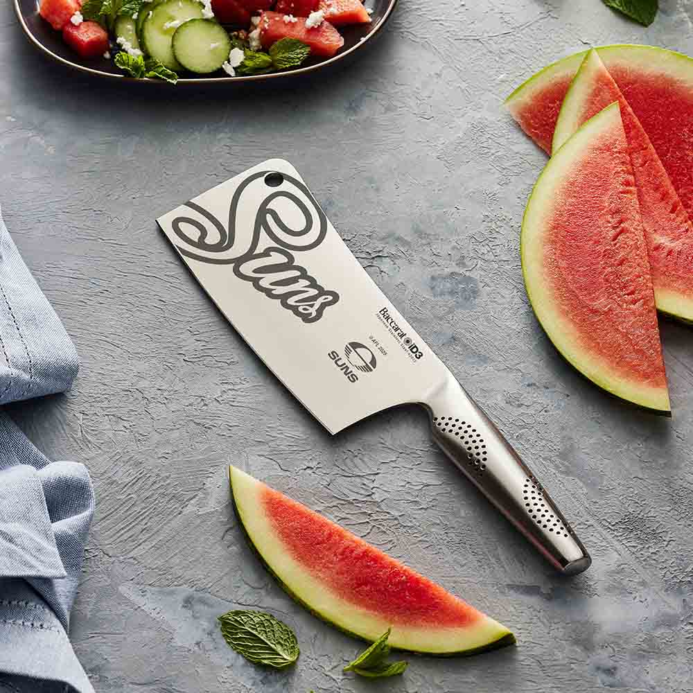 Baccarat iD3 Cleaver 17.5cm AFL Gold Coast Suns at Robins Kitchen