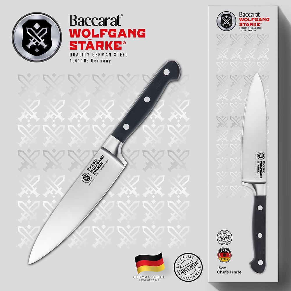 Baccarat WOLFGANG STARKE Stainless Steel Chef Knife 15cm