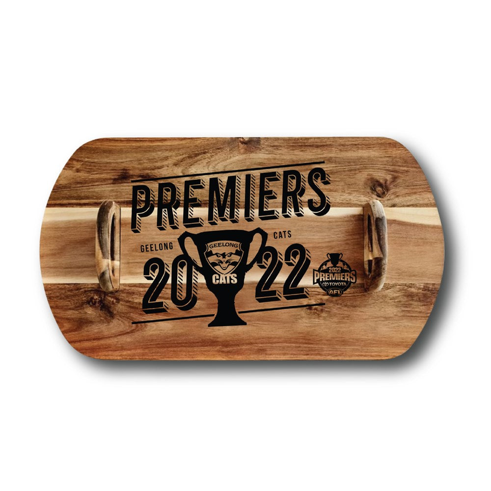 Alex Liddy Acacia Serving Plank 60 x 33cm Geelong Grand Final Cup