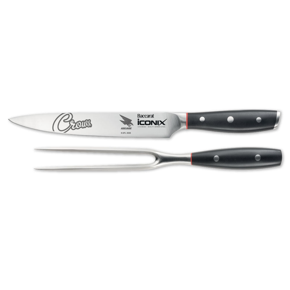 Baccarat iconiX Carving Knife Set AFL Adelaide Crows at Robins Kitchen