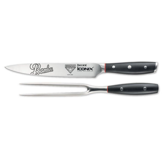 Baccarat iconiX Carving Knife Set AFL Essendon Bombers at Robins Kitchen