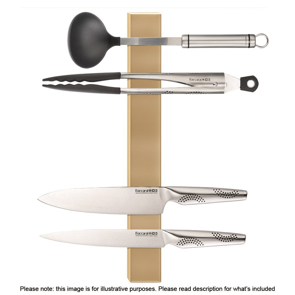 Baccarat Universal Magnetic Knife Holder 40cm Brass