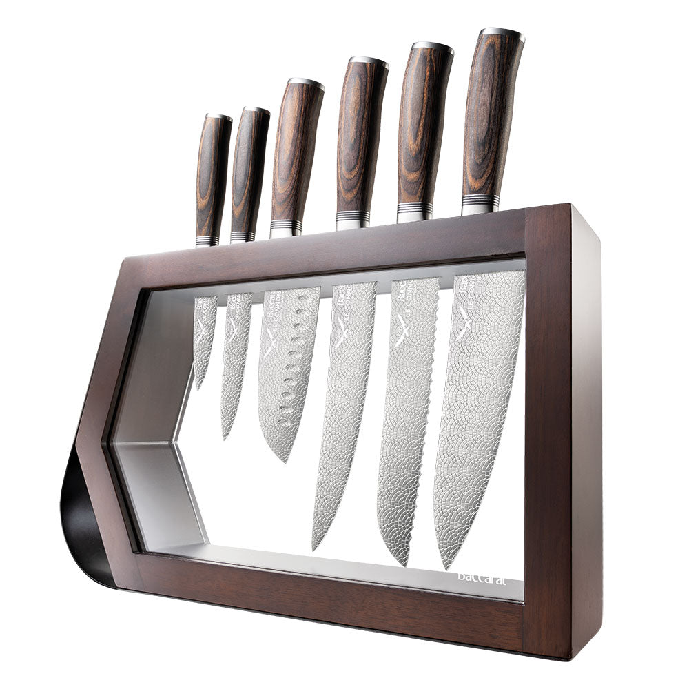 Baccarat Le Connoisseur Haute 7 Piece Knife Block