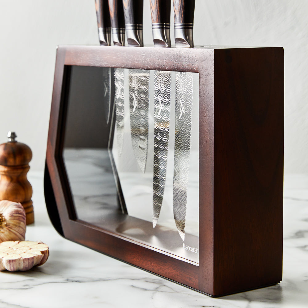 Baccarat Le Connoisseur Haute 7 Piece Knife Block