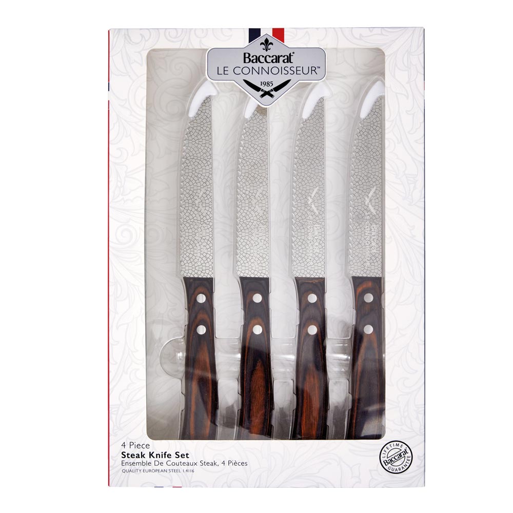 Baccarat Le Connoisseur Steak Knife 4 Piece Set