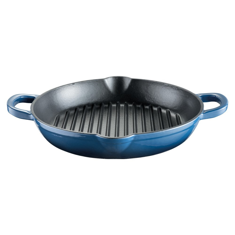 Baccarat Le Connoisseur Cast Iron Round Grill Pan Ink