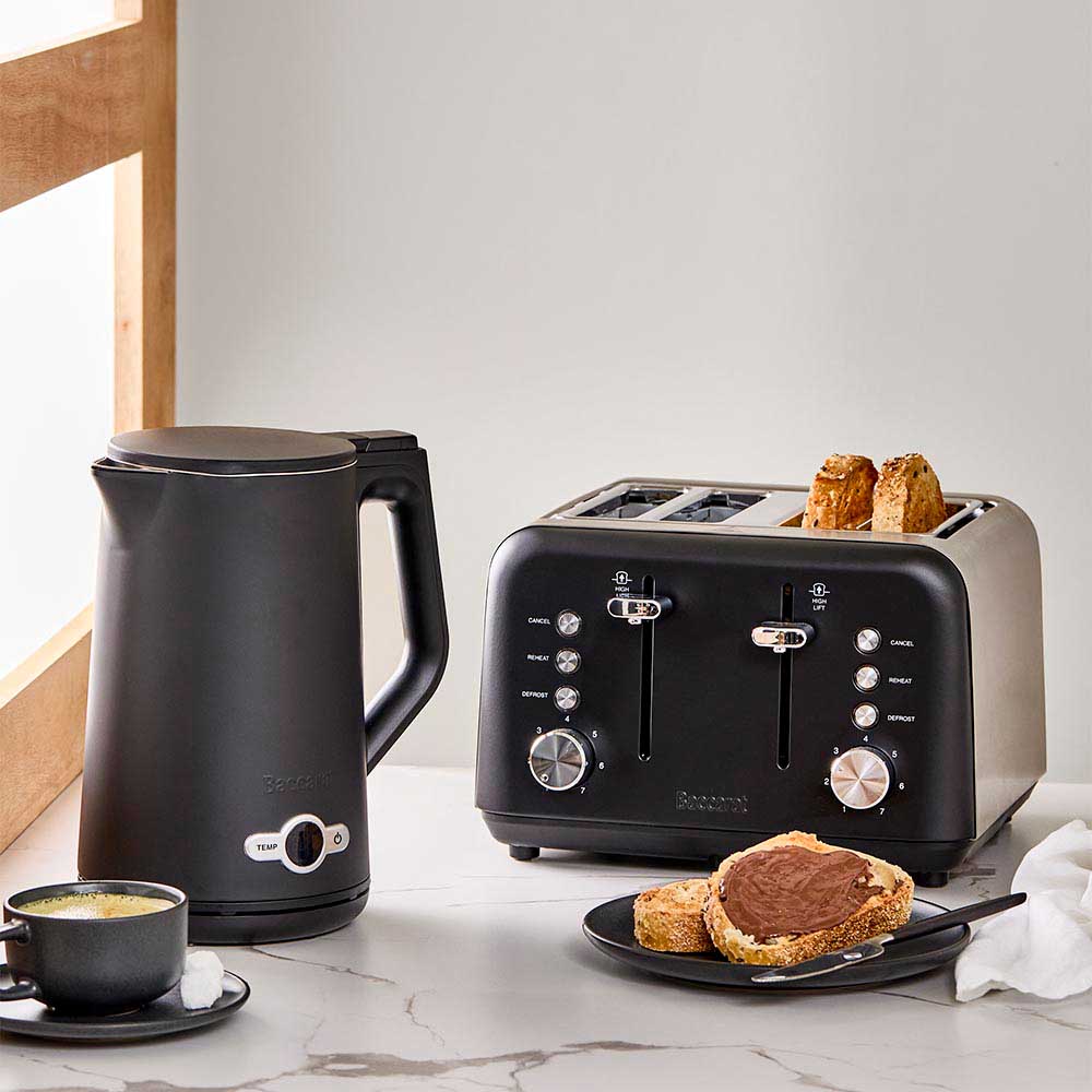 Baccarat The Toasty Slice 4 Slice Toaster Black