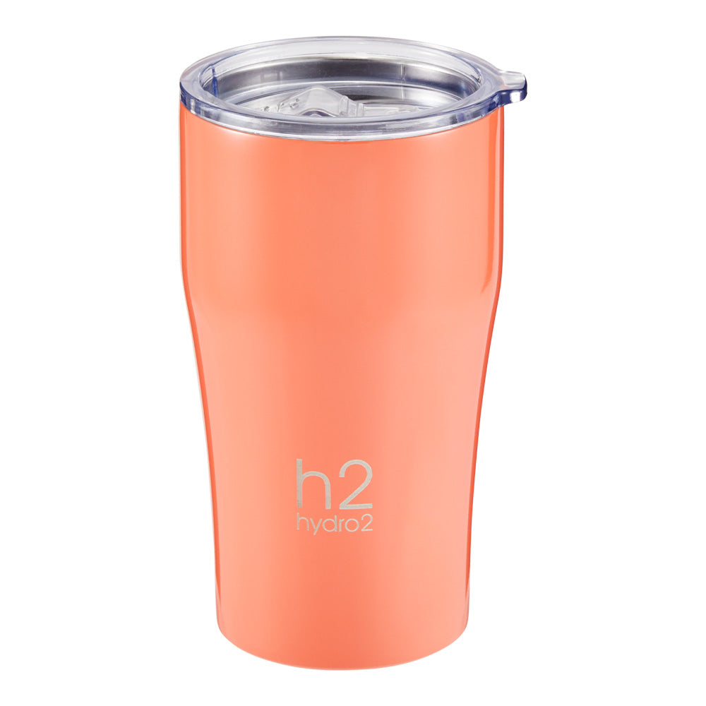 h2 hydro2 Quench Stainless Steel Insulated Travel Mug 500ml peach orange