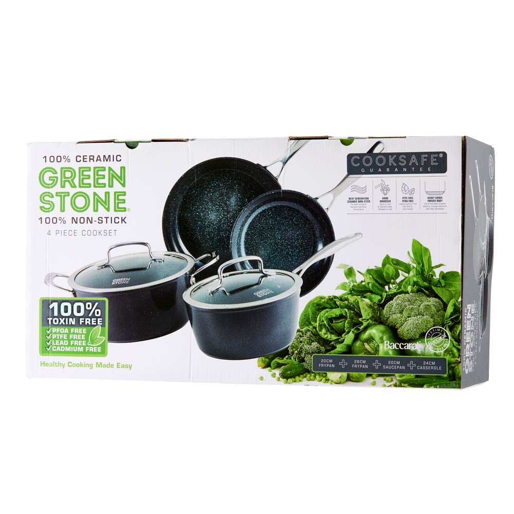 Baccarat GREEN STONE 4 Piece Cookware Set